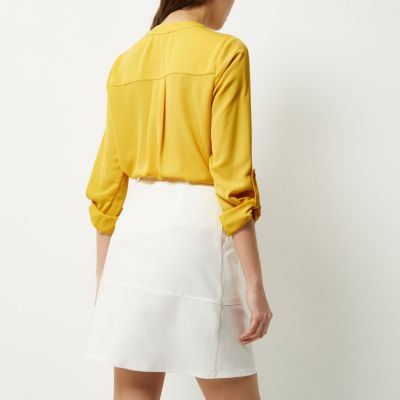Yellow utility blouse